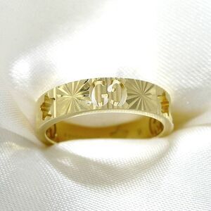 Gucci Icon Ring Star 750yg 18K Yellow Gold Yellow Gold Size 9 Approx 3.5g